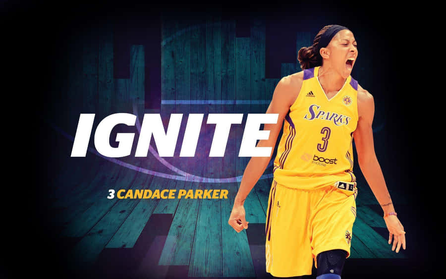 Candace Parker Shooting A Jump Shot Wallpaper