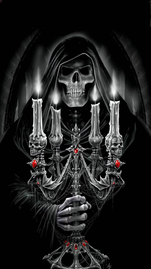 Candelabra Horror Phone Wallpaper