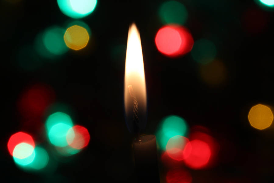 Candle Bokeh Wallpaper