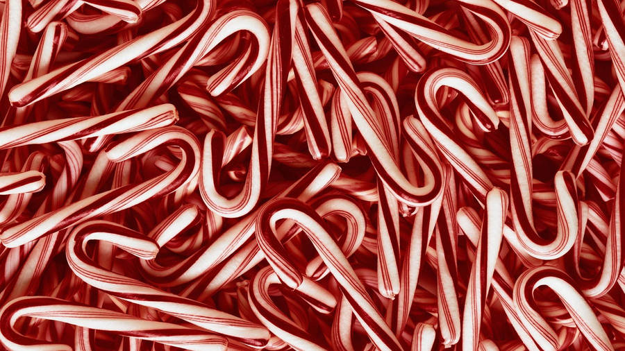 Candy Cane Christmas Laptop Wallpaper