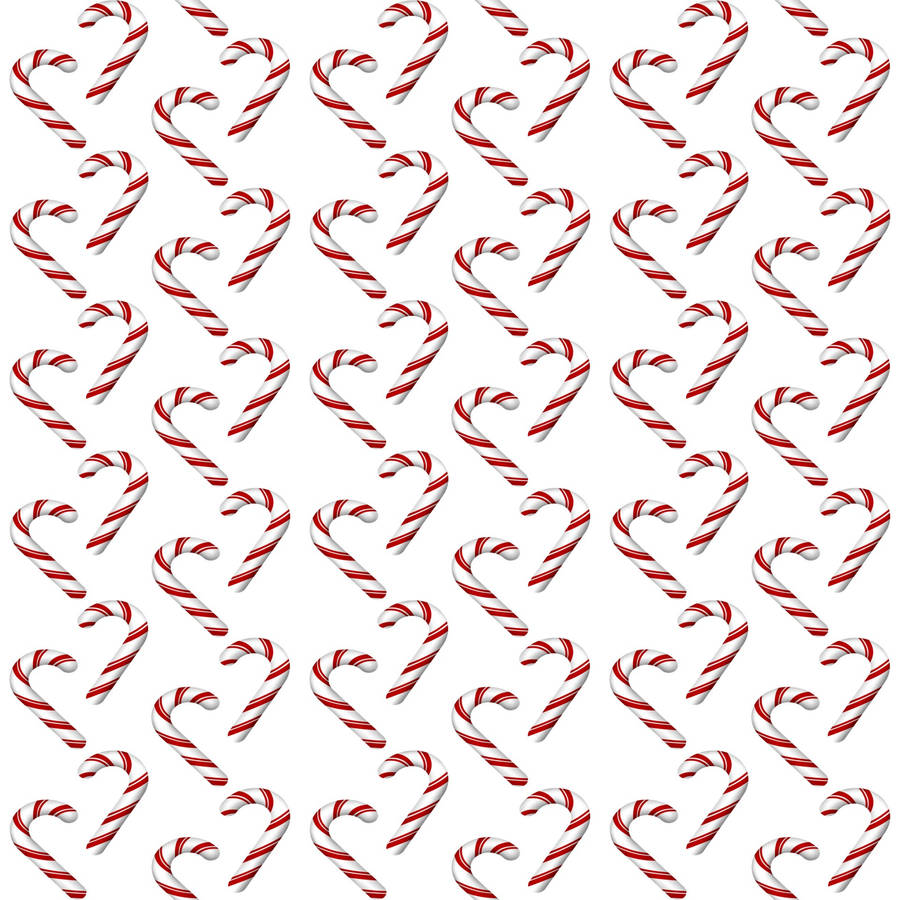 Candy Cane Seamless Pattern Wallpaper