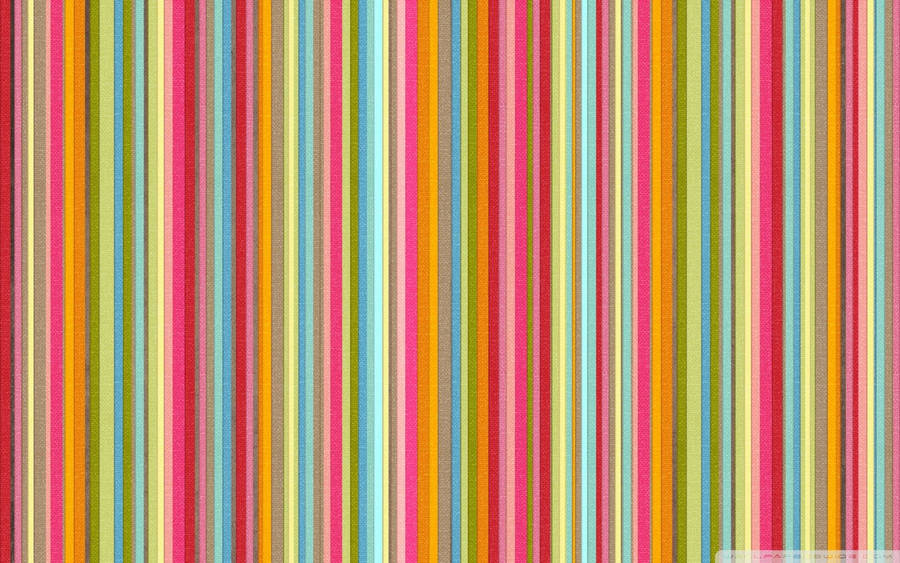 Candy Colored Striped Wallpaper