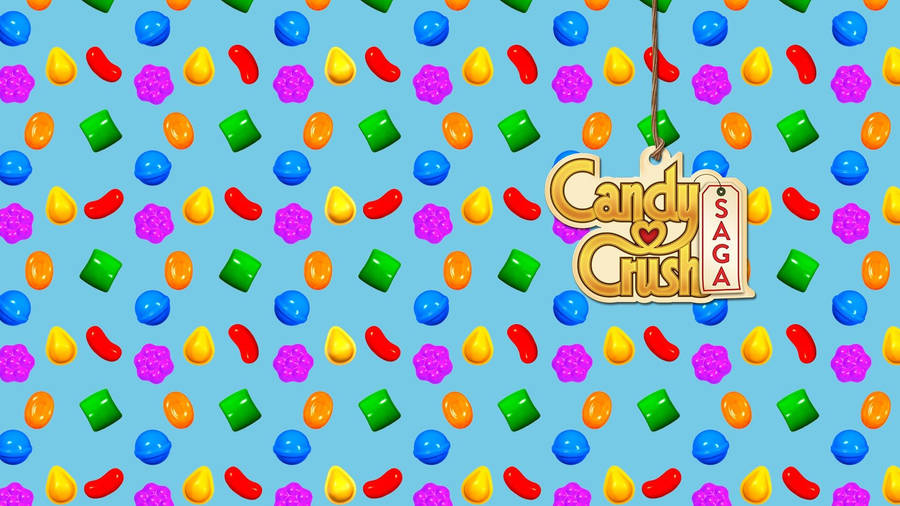 Candy Crush Saga Pattern Wallpaper