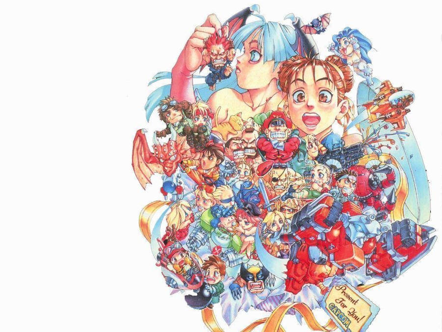 Capcom Circle Collage Art Wallpaper