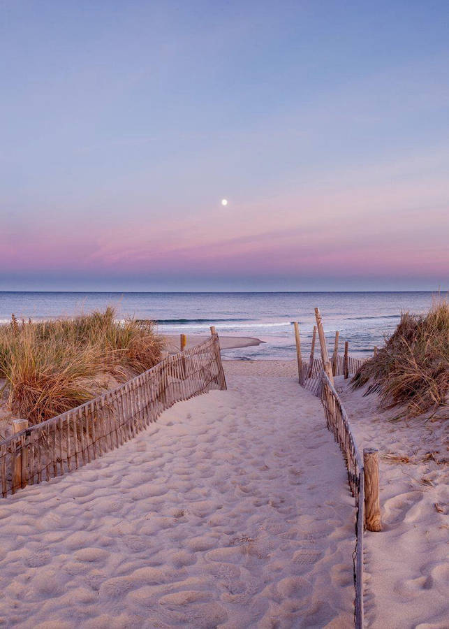 Cape Cod Purplish Sky Wallpaper