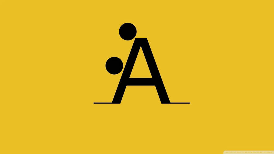 Capital Alphabet Letter A Style Logo Wallpaper