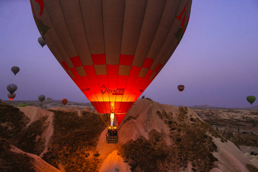 Cappadocia Flame Rising Wallpaper