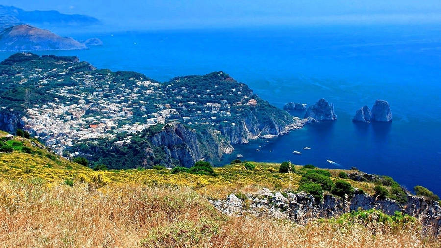 Capri Italy Scenic Island Wallpaper