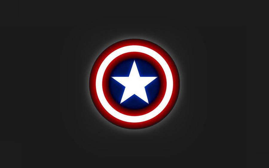 Captain America Shield On Dark Background Wallpaper