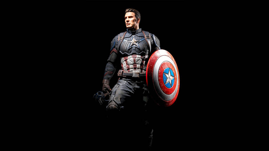 Captain America Superhero Portrait Art Wallpaper