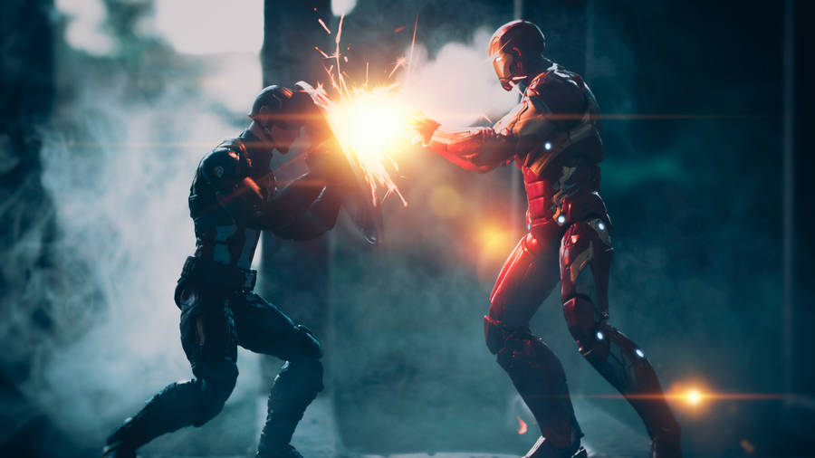 Captain America Vs Iron Man Wallpaper