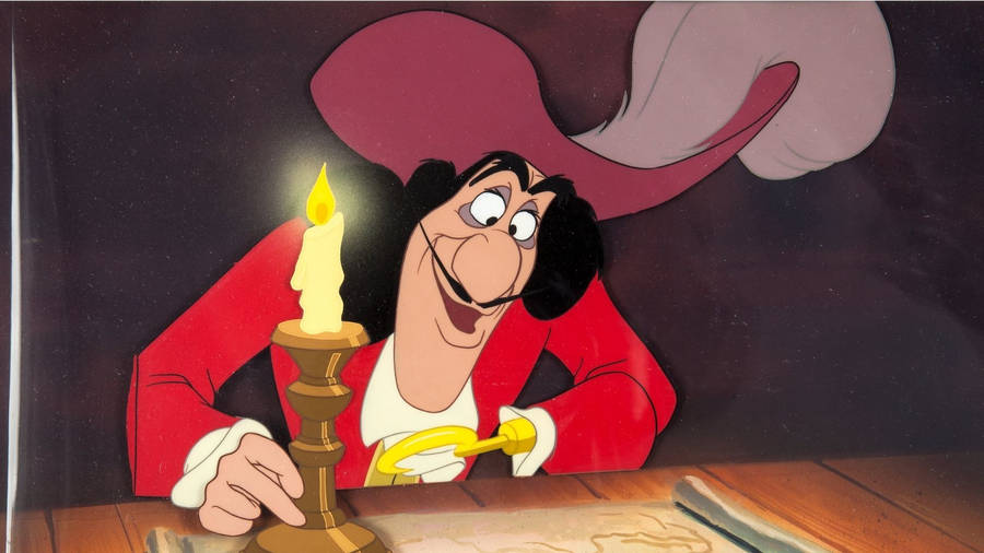 Captain Hook Candlelight Wallpaper