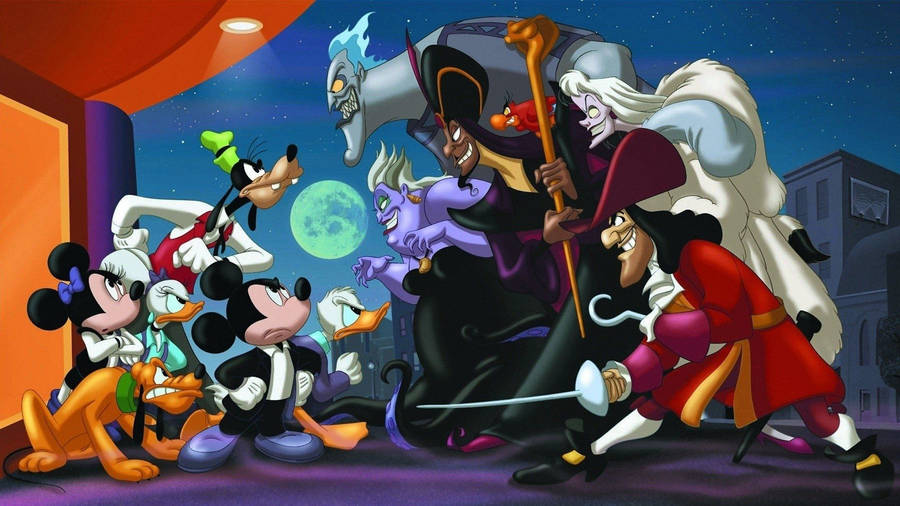 Captain Hook With Villains Wallpaper