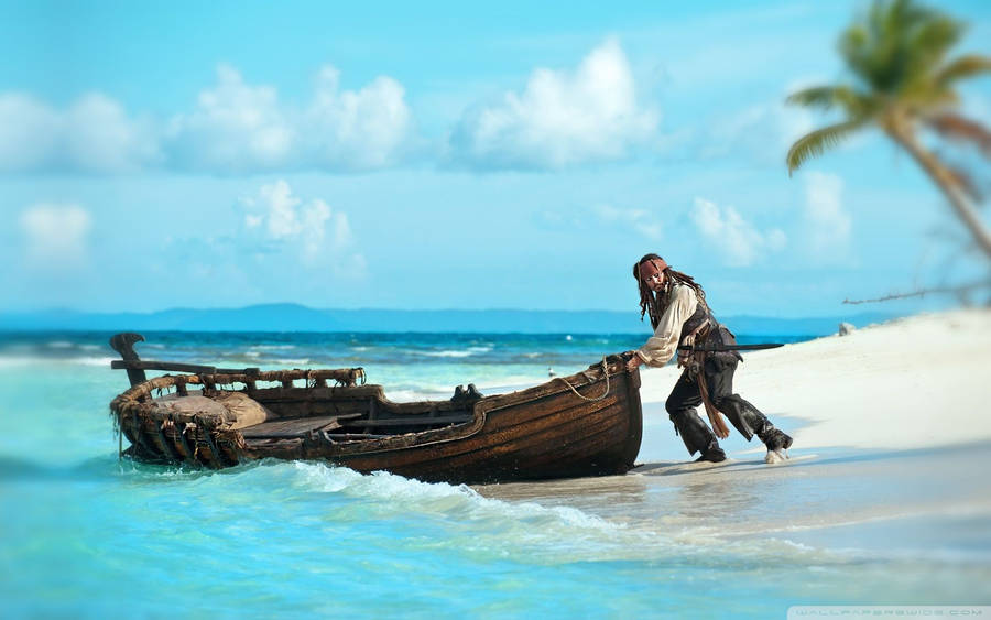 Captain Jack In Dominica Island Wallpaper