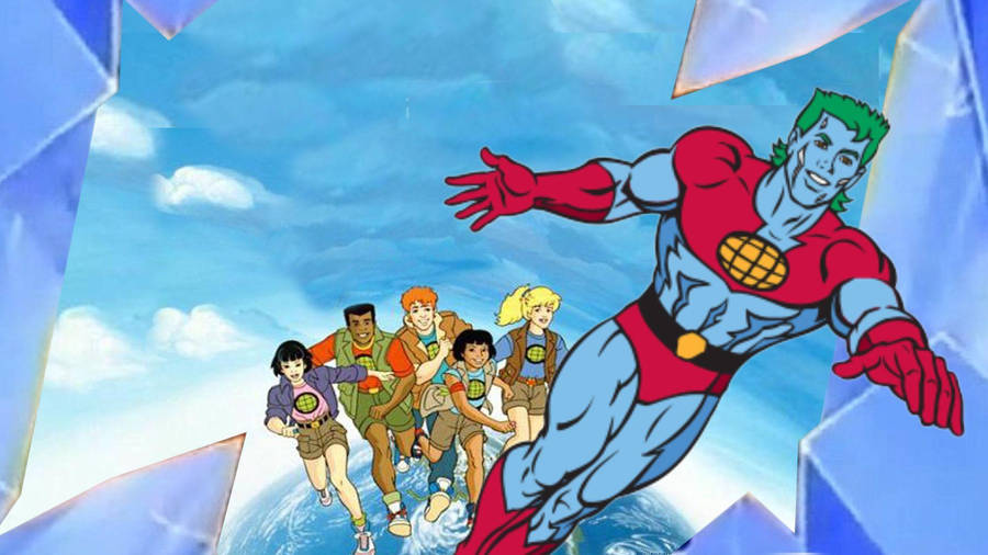 Captain Planet With Friends Wallpaper