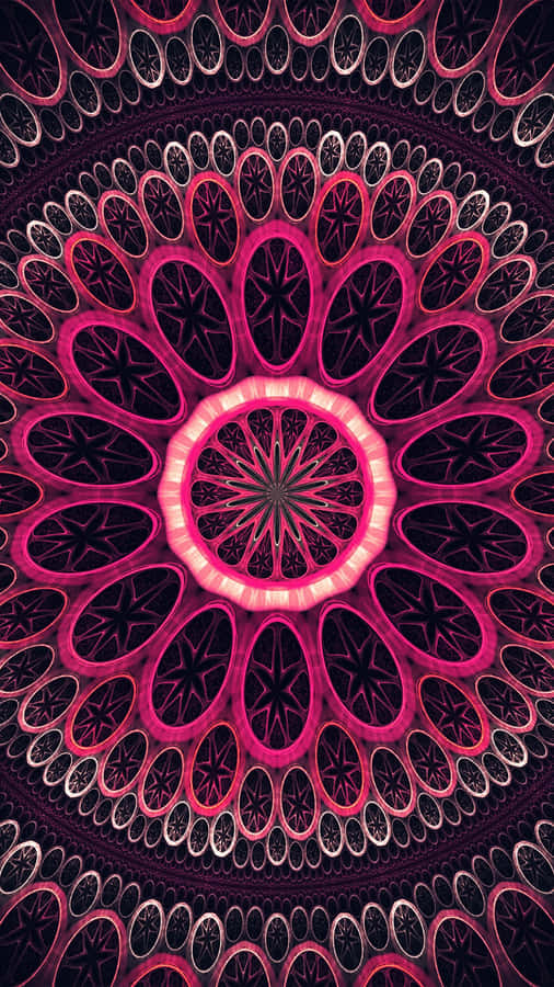 Caption: A Psychedelic Exploration Of Colors And Shapes In Motion. Wallpaper