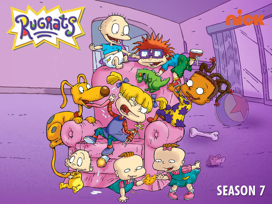 Caption: Animated Character Angelica Pickles From Rugrats Series Wallpaper