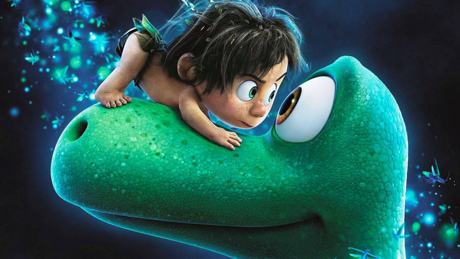 Caption: Arlo And Spot's Adventurous Journey - Pixar's The Good Dinosaur Wallpaper