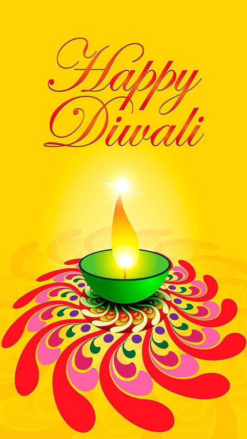 Caption: Celebrating The Vibrant Festival Of Diwali Wallpaper