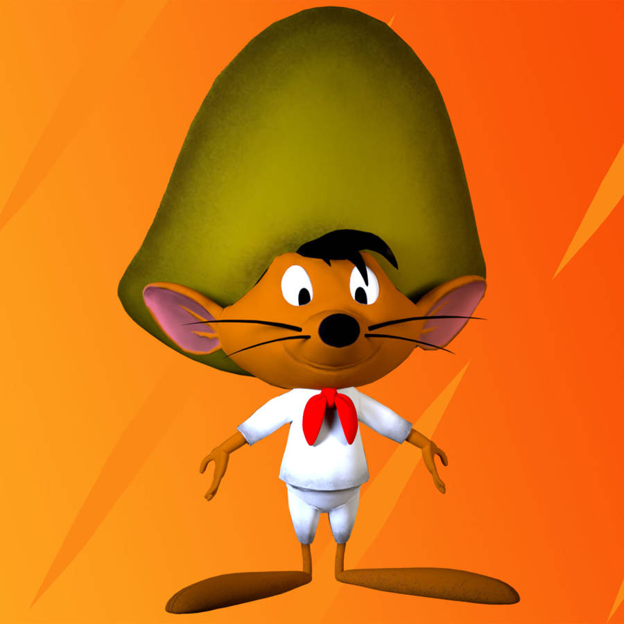 Caption: Dynamic 3d Render Of Speedy Gonzales Wallpaper