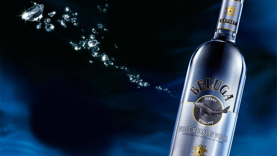 Caption: Elegance In Every Drop - Beluga Vodka Wallpaper