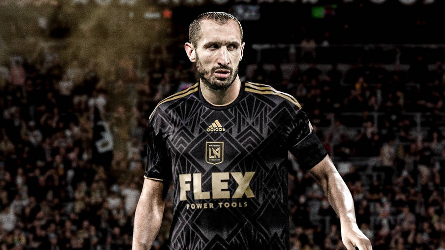 Caption: Giorgio Chiellini In Action During A Match. Wallpaper