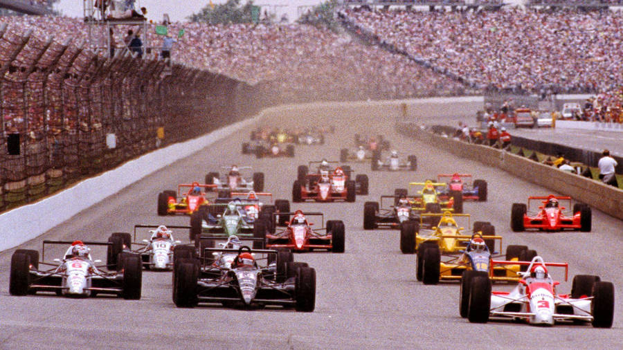 Caption: High-intensity Indianapolis 500 Vintage Race Wallpaper