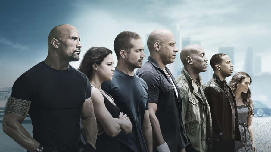 Caption: High-octane Action Unleashed - Cool Fast And Furious Wallpaper