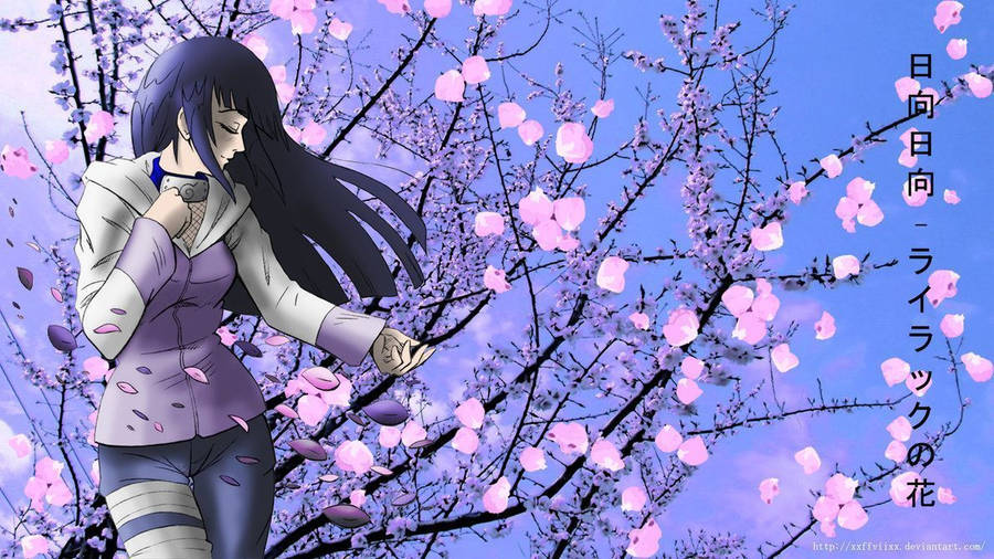 Caption: Hinata Hyuga - The Byakugan Princess Of Konoha Wallpaper