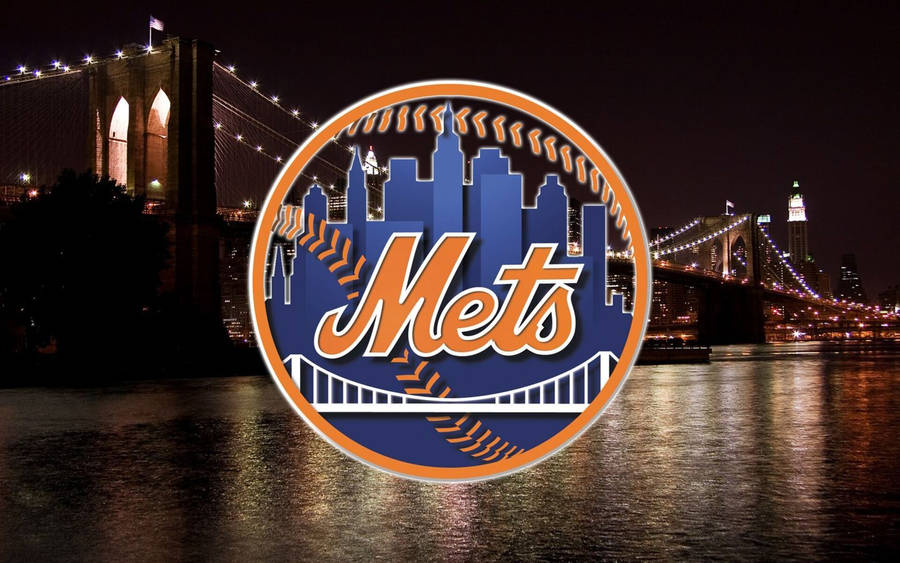 Caption: Iconic Image Of New York Mets Player In Action Wallpaper
