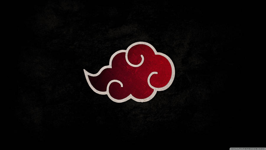 Caption: Intricate Red Cloud Symbol From Naruto Anime Series Wallpaper