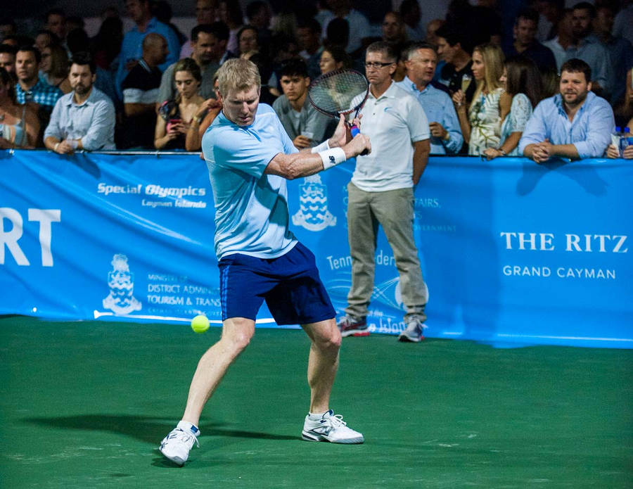 Caption: Jim Courier - An Icon Of Men's Tennis Wallpaper