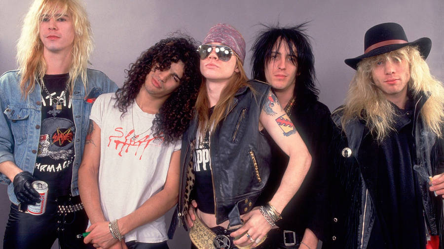 Caption: Legendary Rock Band - Guns N' Roses In Action Wallpaper