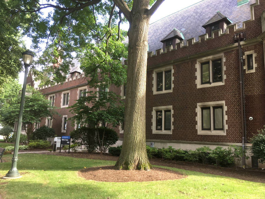 Caption: Majestic View Of Mather House In Case Western Reserve University Wallpaper