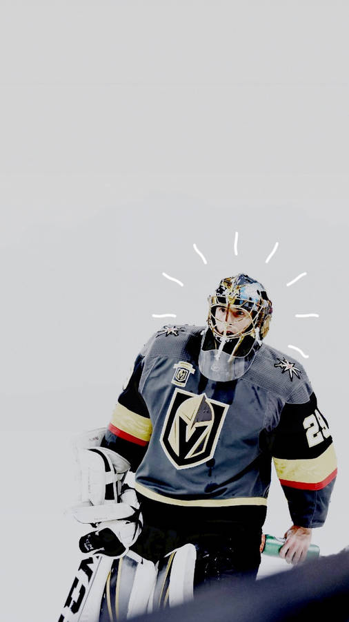 Caption: Marc-andre Fleury In Action For Vegas Golden Knights Wallpaper