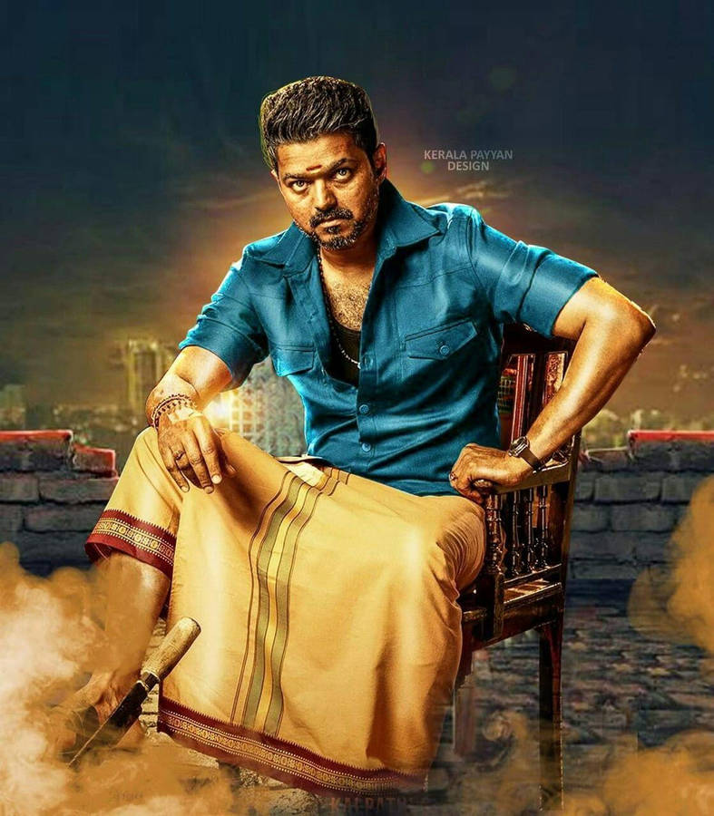 Caption: Master Vijay In 4k Resolution Wallpaper