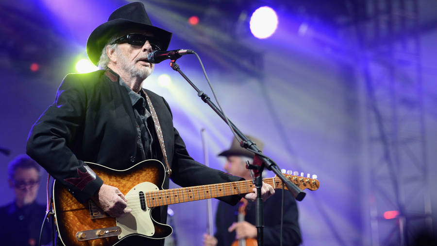 Caption: Merle Haggard - The Luminance Of Country Music Wallpaper