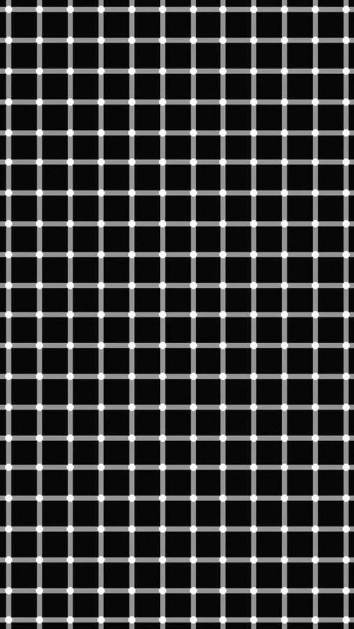 Caption: Mesmerizing Optical Illusion Of Black And White Squares Wallpaper