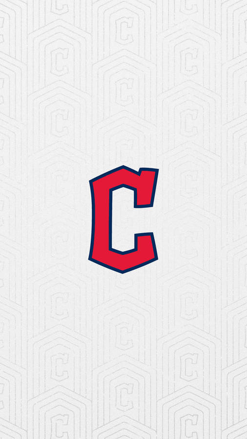 Caption: Minimalist Artistic Illustration Of Cleveland Guardians Logo Wallpaper