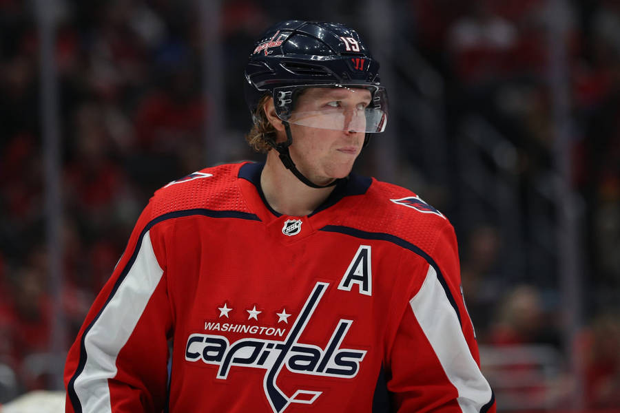 Caption: Nicklas Backstrom Displaying His Skills In Tampa Bay, 2019. Wallpaper