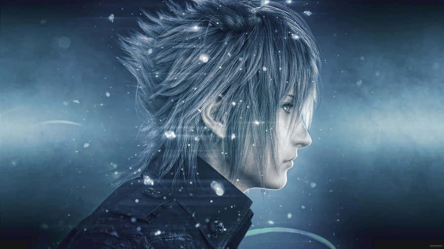 Caption: Noctis Lucis Caelum: The Crown Prince In Action Wallpaper