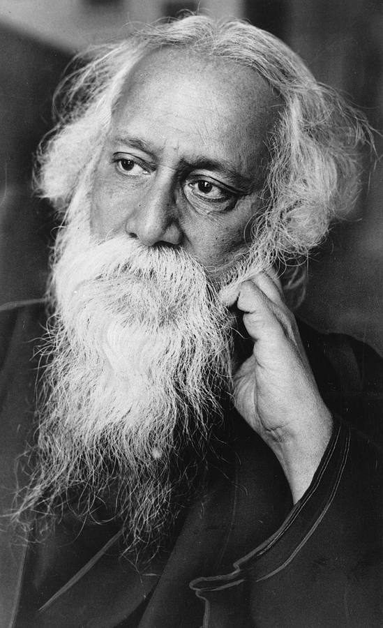 Caption: Rabindranath Tagore: The Bard Of Bengal Wallpaper