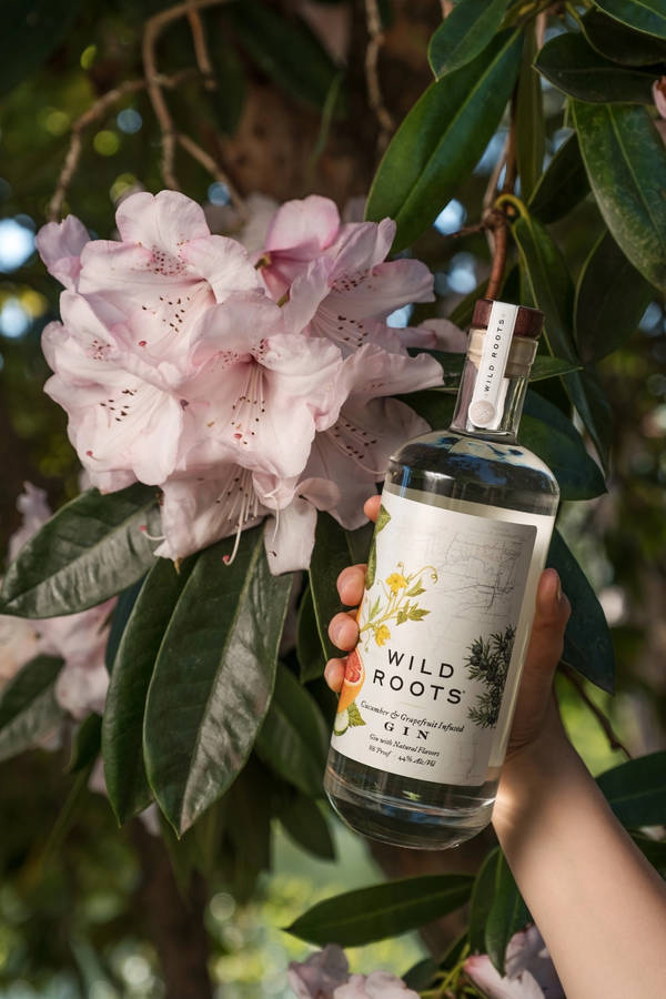 Caption: Refresh Your Spirit With Wild Roots Cucumber And Grapefruit Gin Wallpaper