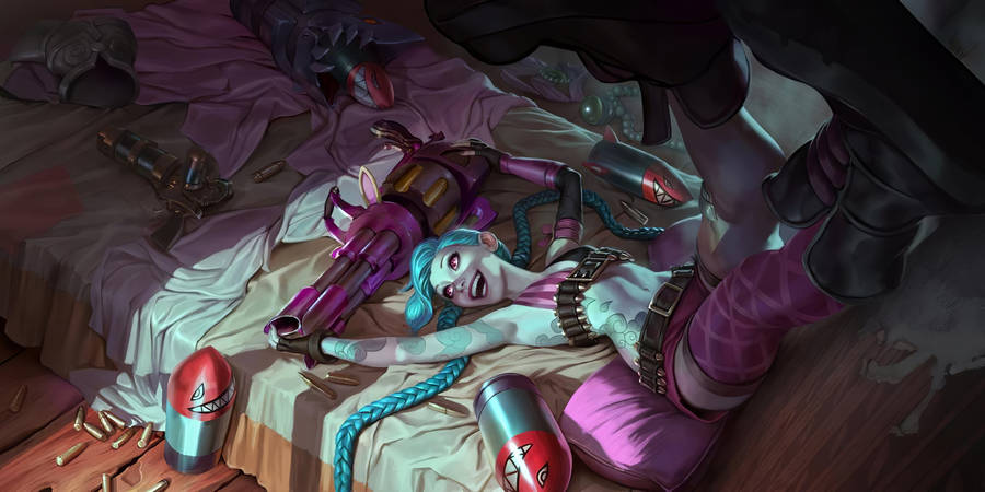 Caption: Relaxing Jinx On Desktop Wallpaper