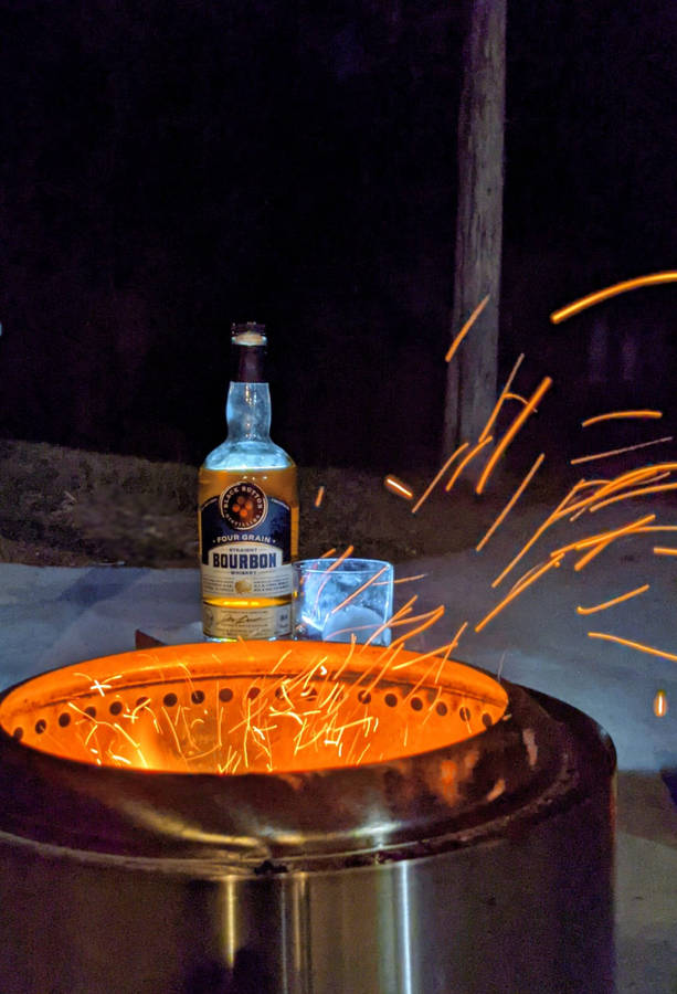 Caption: Savor The Heat At Black Button Distilling Wallpaper