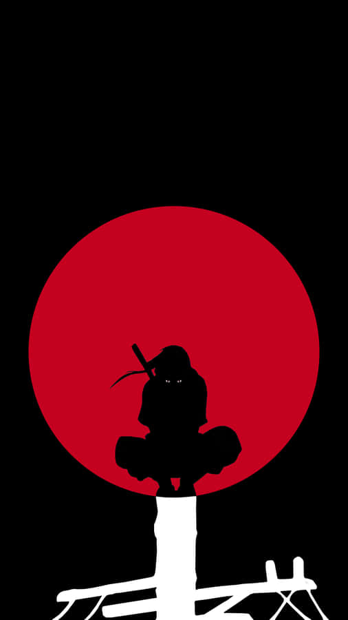 Caption: Striking Image Of Anime Hero, Itachi Uchiha Wallpaper