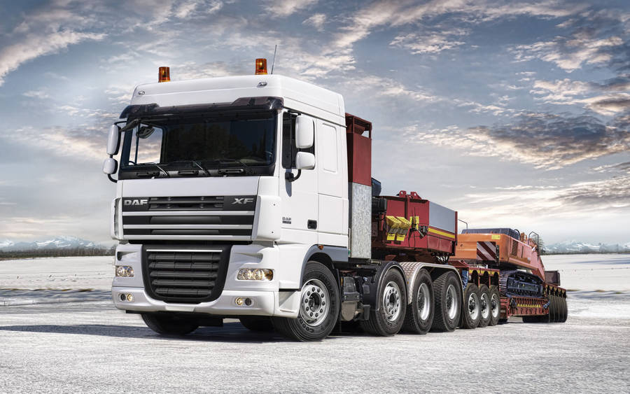 Caption: Stunning Siren Truck Showcasing Its Power Wallpaper