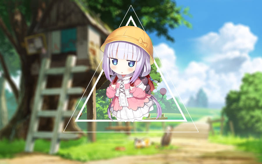 Caption: Stylish Anime Profile - Kanna Kobayashi Wallpaper