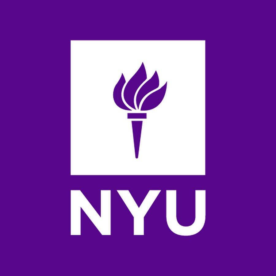 Caption: The Distinguished Nyu Logo In High Resolution Wallpaper