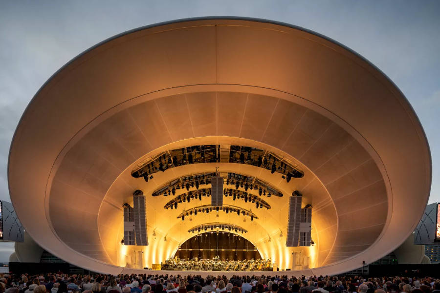 Caption: The San Diego Symphony Orchestrating Brilliance At Randy Hall Wallpaper